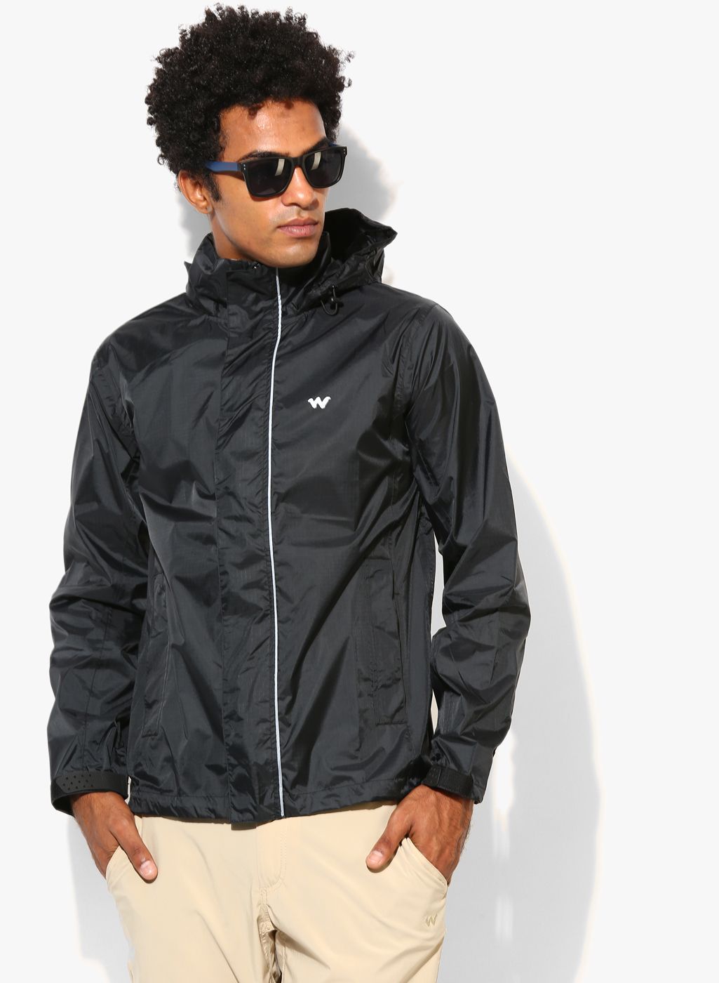 wildcraft black rain jacket