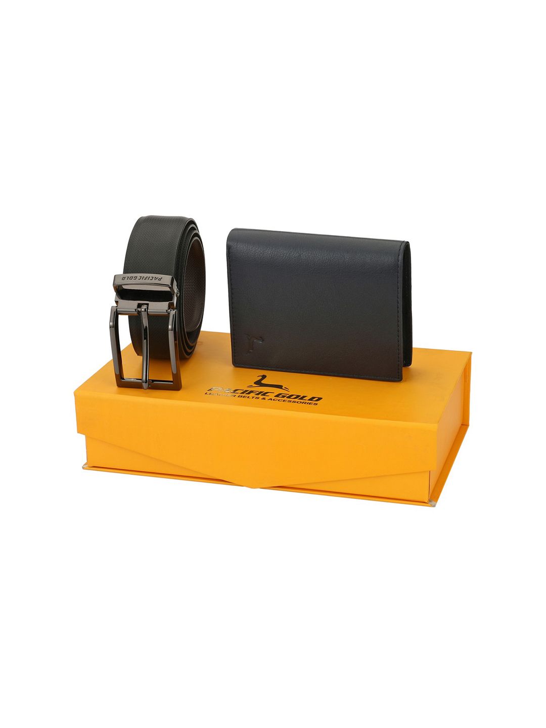 Pacific Gold Men Blue, Brown & Black Accessory Gift Set-picture-14