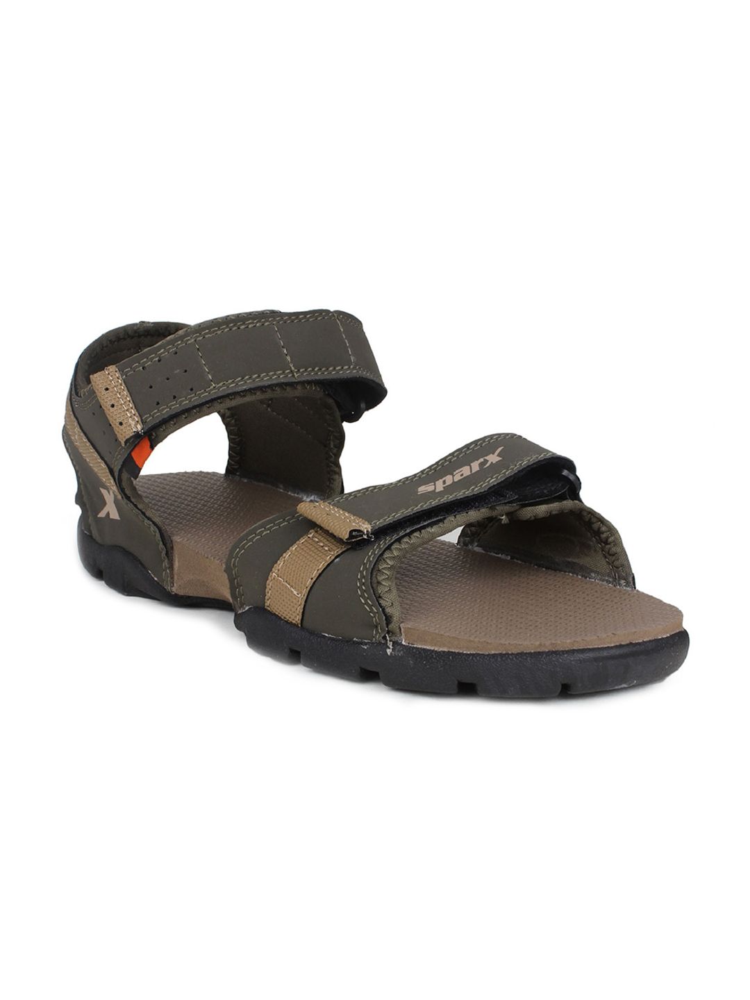 Sparx Men Olive Green & Brown Sports Sandals-image-18