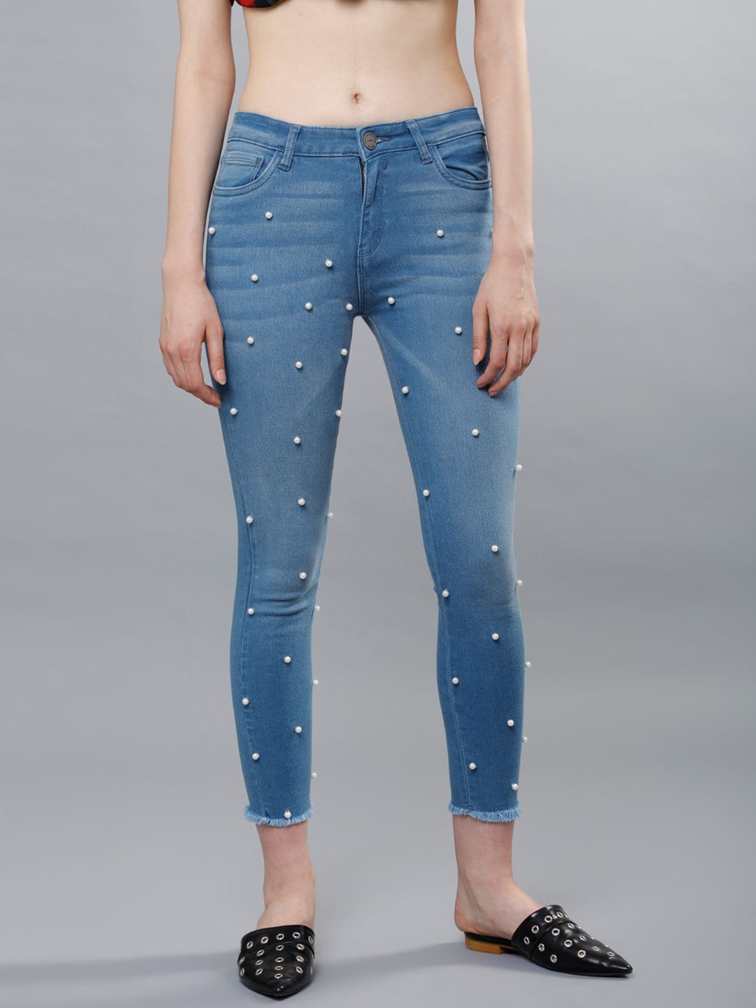 Tokyo Talkies Women Blue Super Skinny Fit Mid-Rise Clean Look Jeans-image-49