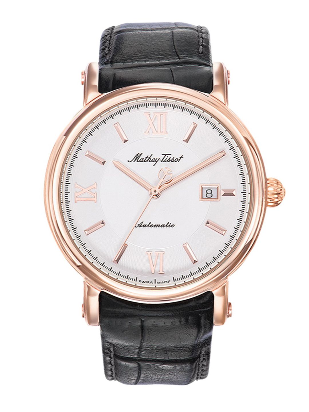 Mathey-Tissot Swiss Made Men Renaissance Automatic White Dial Watch H9030PI-image-20