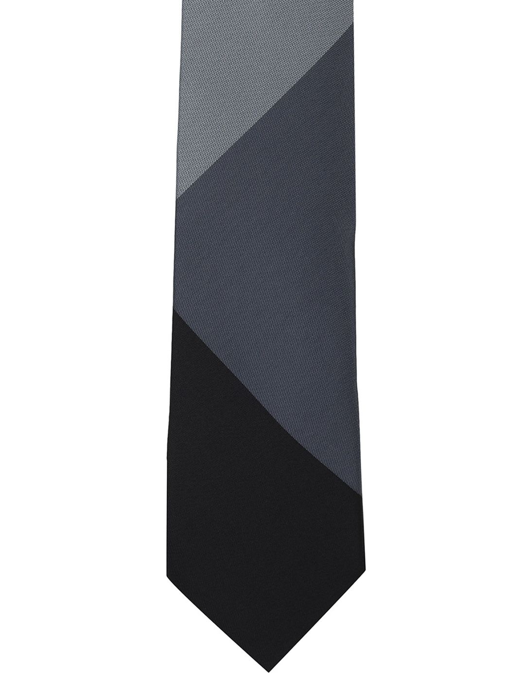 The Tie Hub Black & Grey Checked Broad Tie-picture-14