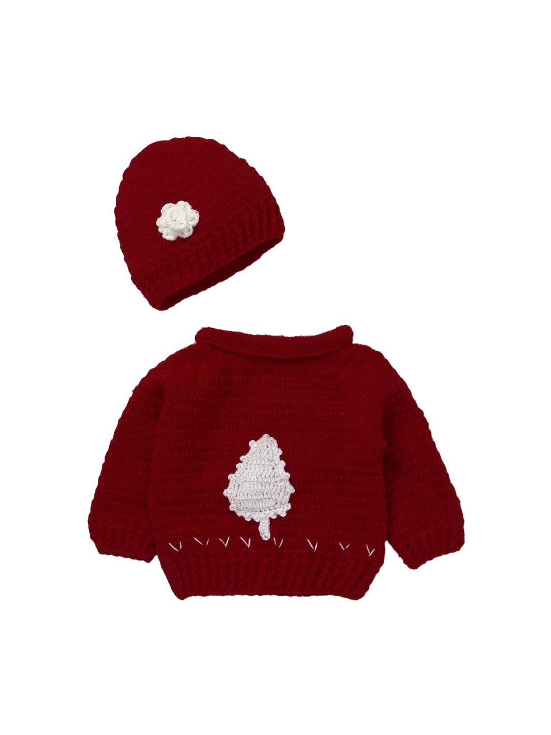 CHUTPUT Unisex Red Solid Pullover-picture-24