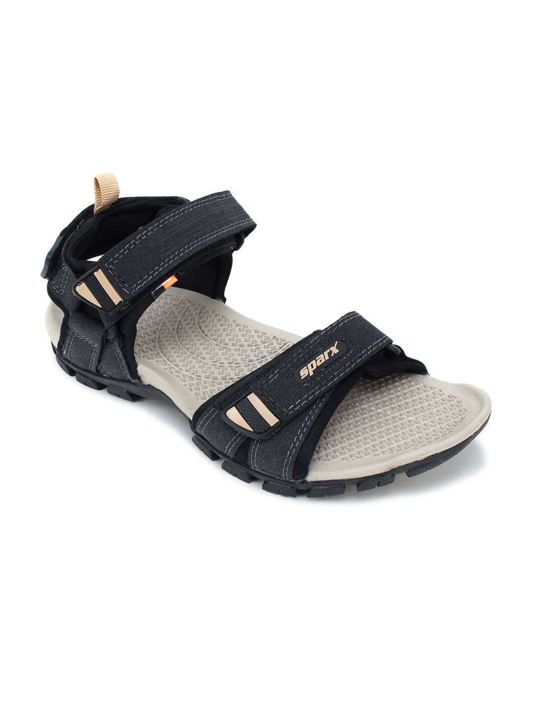 Sparx Men SS-481 Black and Beige Sports  Sandals-image-48