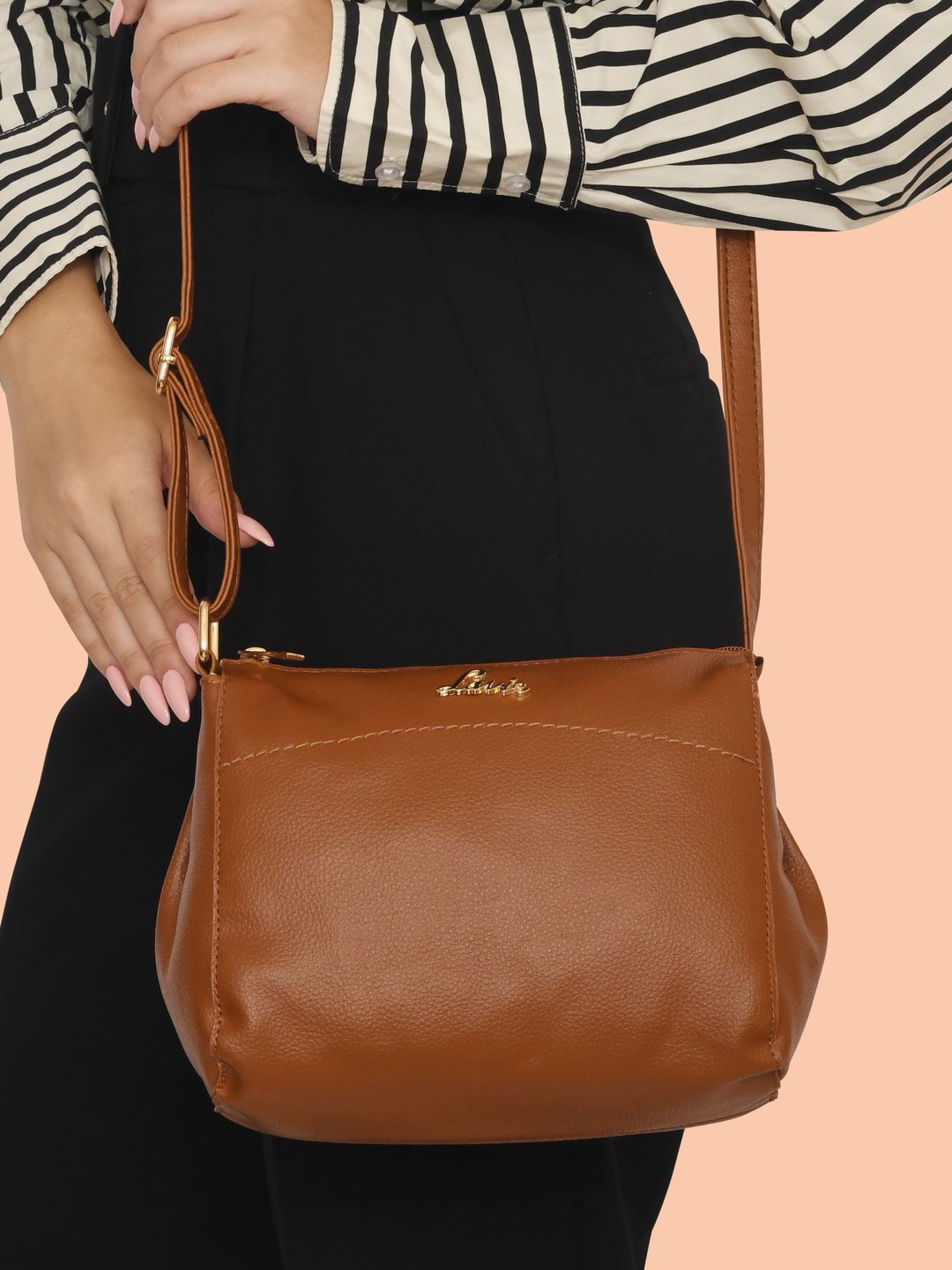 Buy Lavie Lavie Cetan Stiff Women Rust Orange Sling Bag at Redfynd