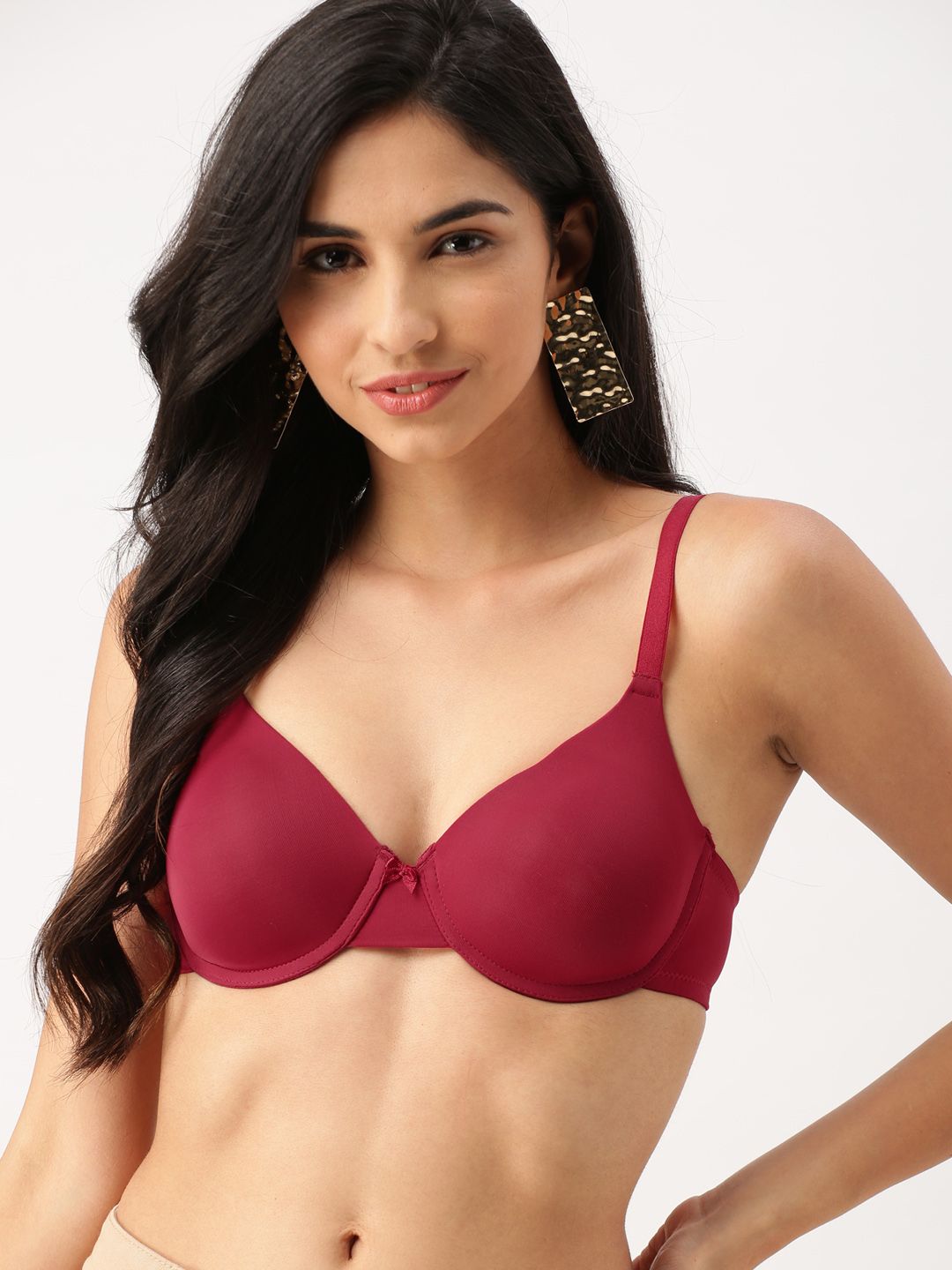 DressBerry Red Solid Underwired Lightly Padded Bra DB-DR-BRA-018C-picture-33