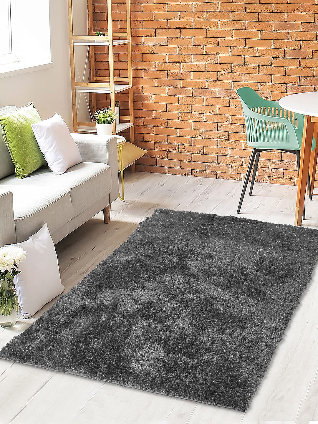 Saral Home Grey Solid Floor Carpet-picture-37