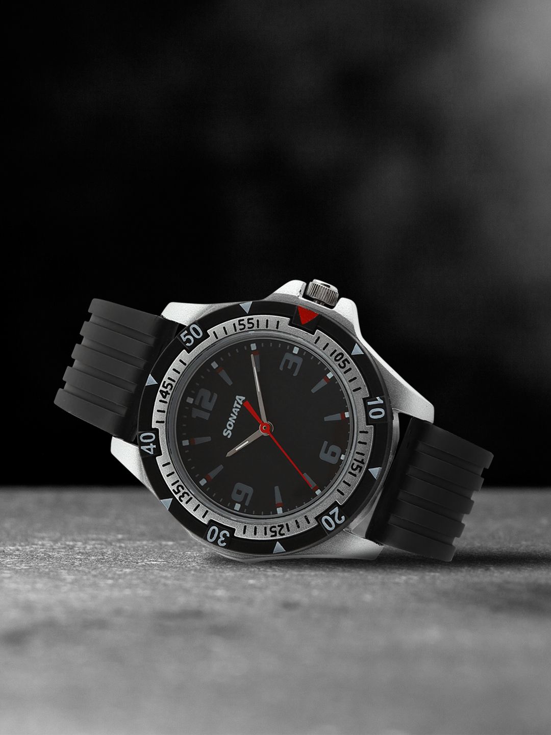 Sonata Men Black Dial Watch NF7930PP02J-picture-28