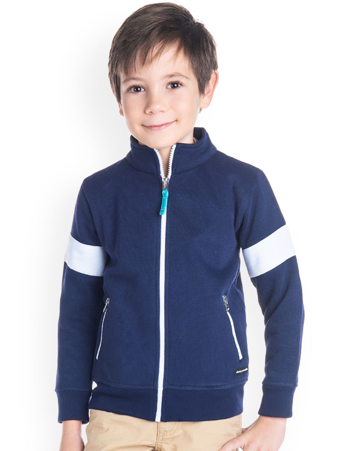 Cherry Crumble Unisex Kids Navy Blue Solid Sweatshirt-picture-36