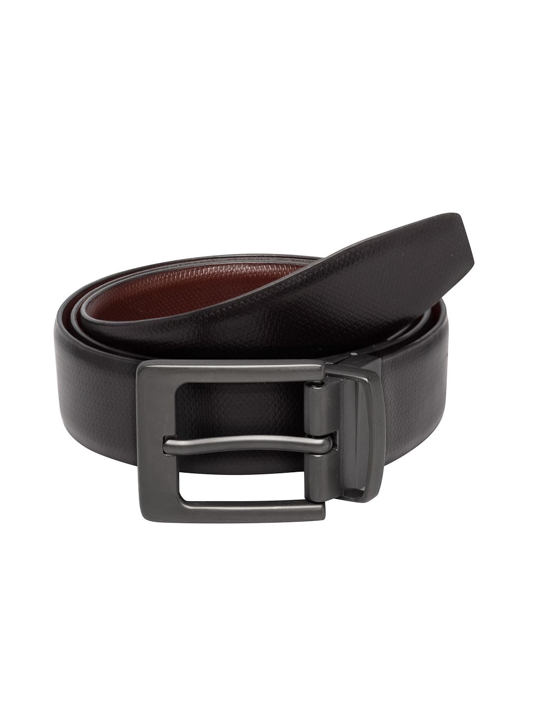 Teakwood Leathers Men Black Solid Belt-picture-20