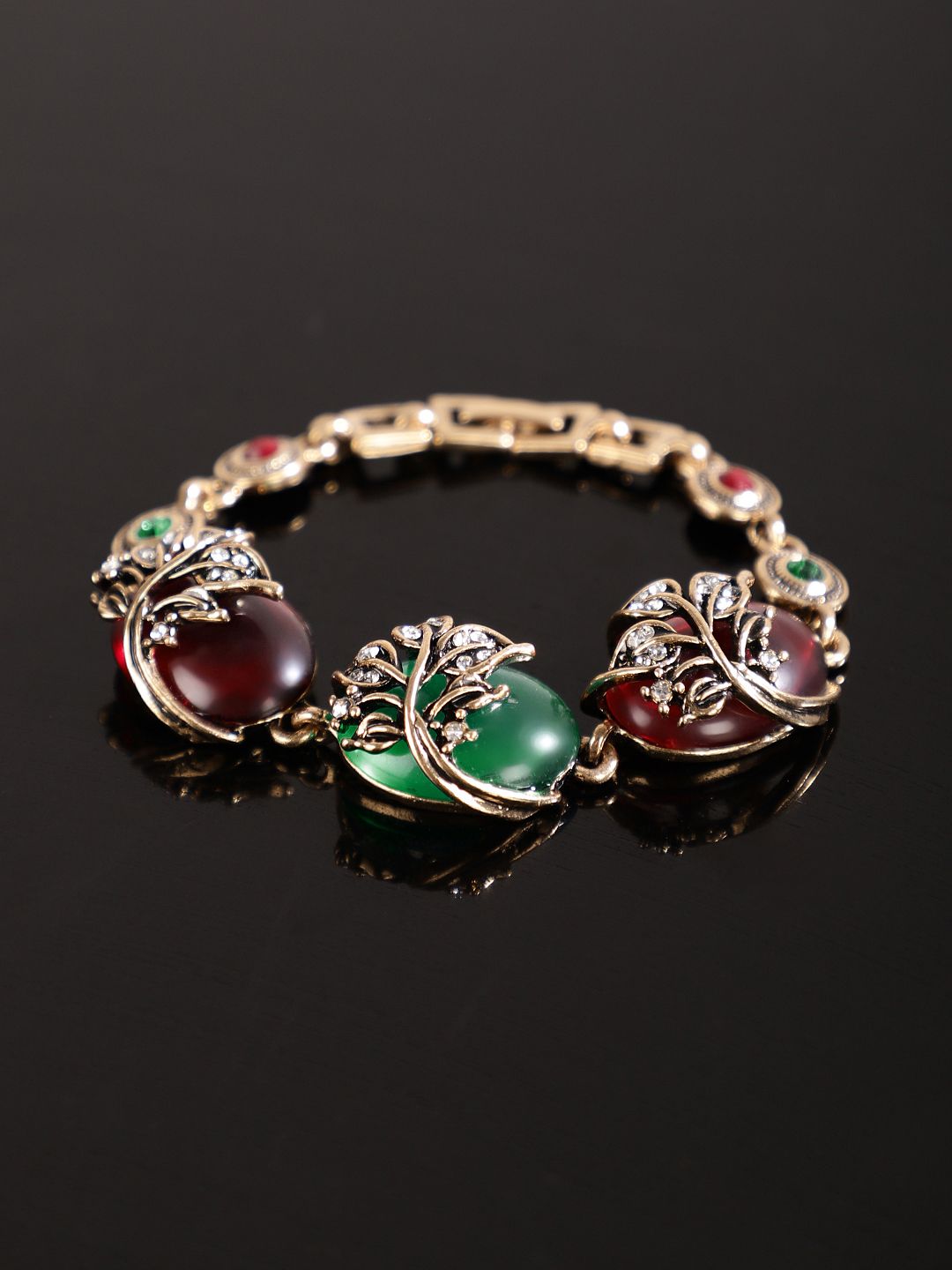 Shining Diva Fashion Gold-Plated Charm Bracelet-picture-32