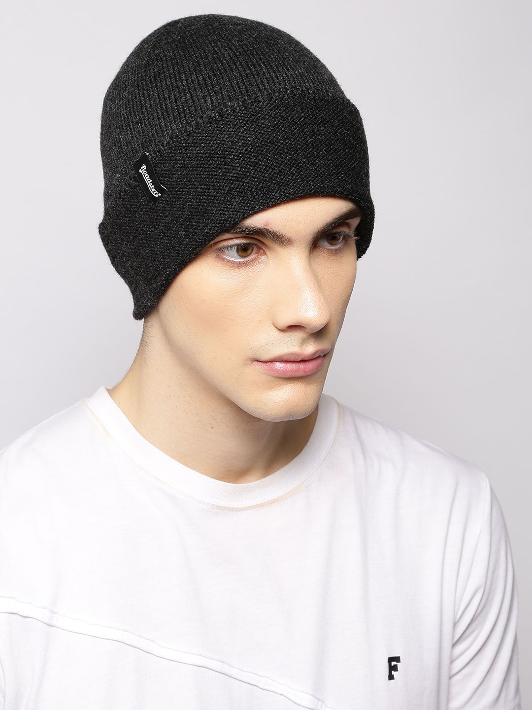Roadster Unisex Charcoal Grey Solid Beanie-picture-36
