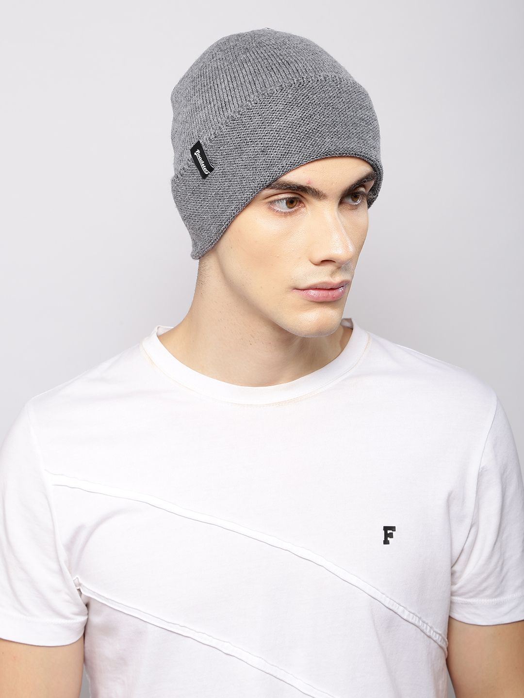 Roadster Unisex Grey Solid Beanie-picture-35