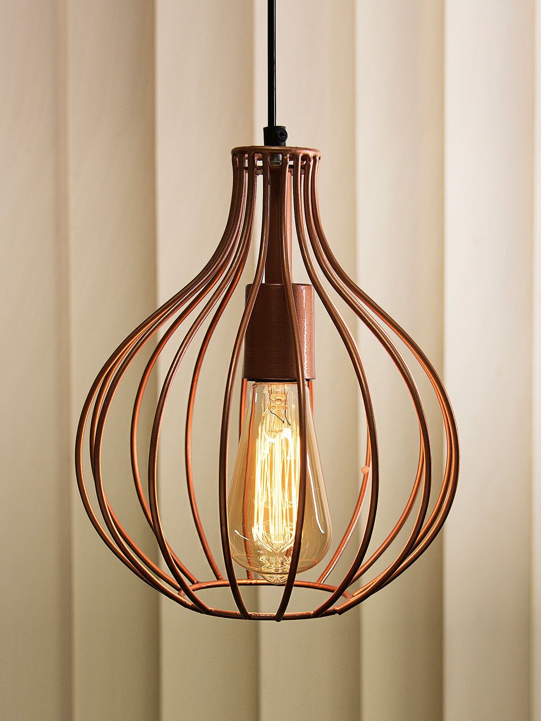 Homesake Copper-Toned Solid Hanging Pendant Lamp-picture-15