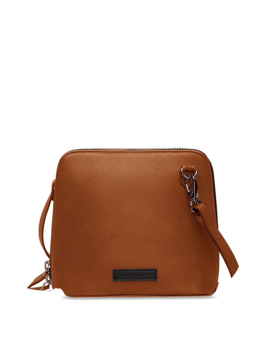 DailyObjects Tan Brown Solid Sling Bag-picture-37