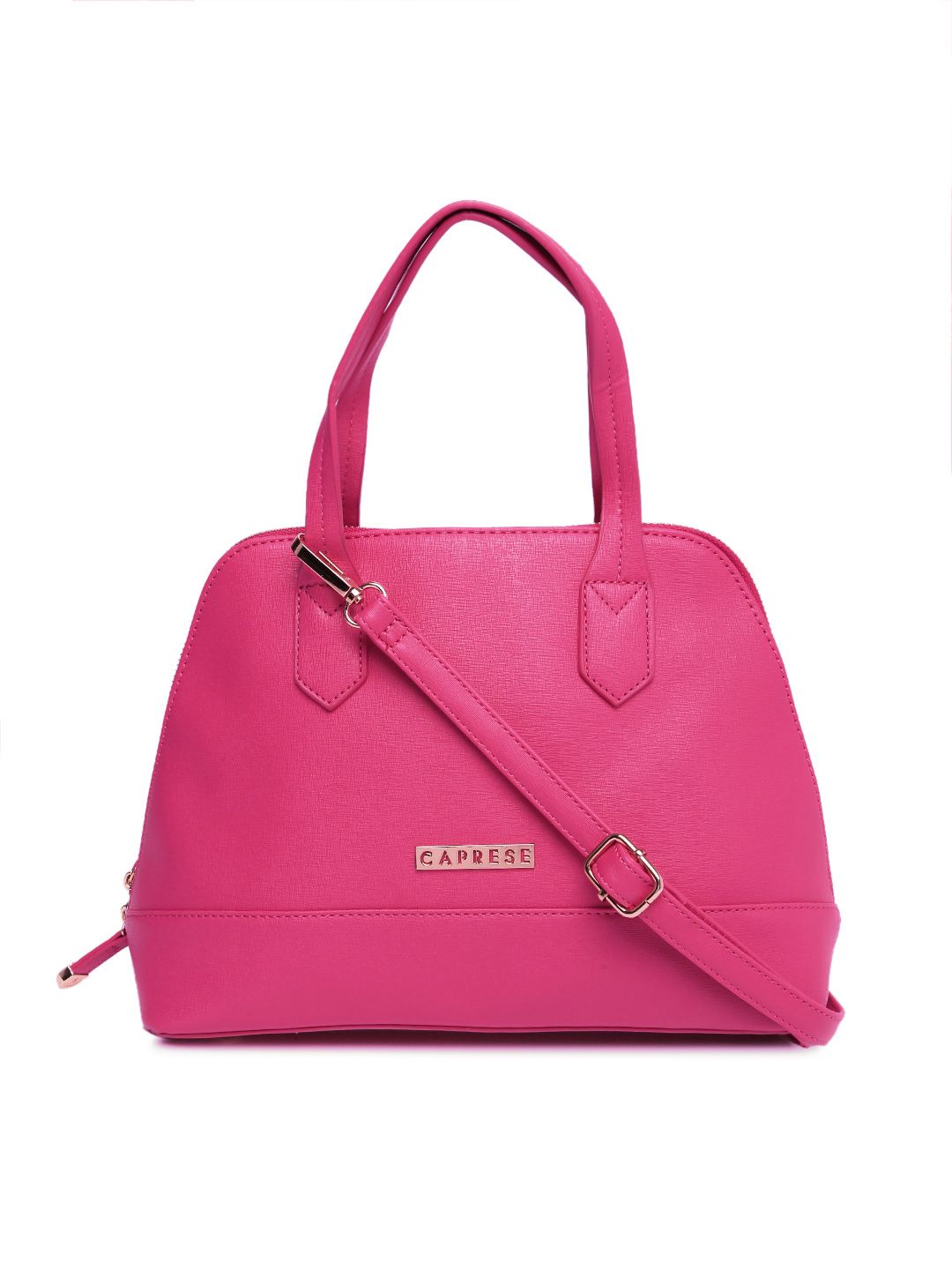 Buy Caprese Caprese Fuchsia Solid Handheld Bag at Redfynd