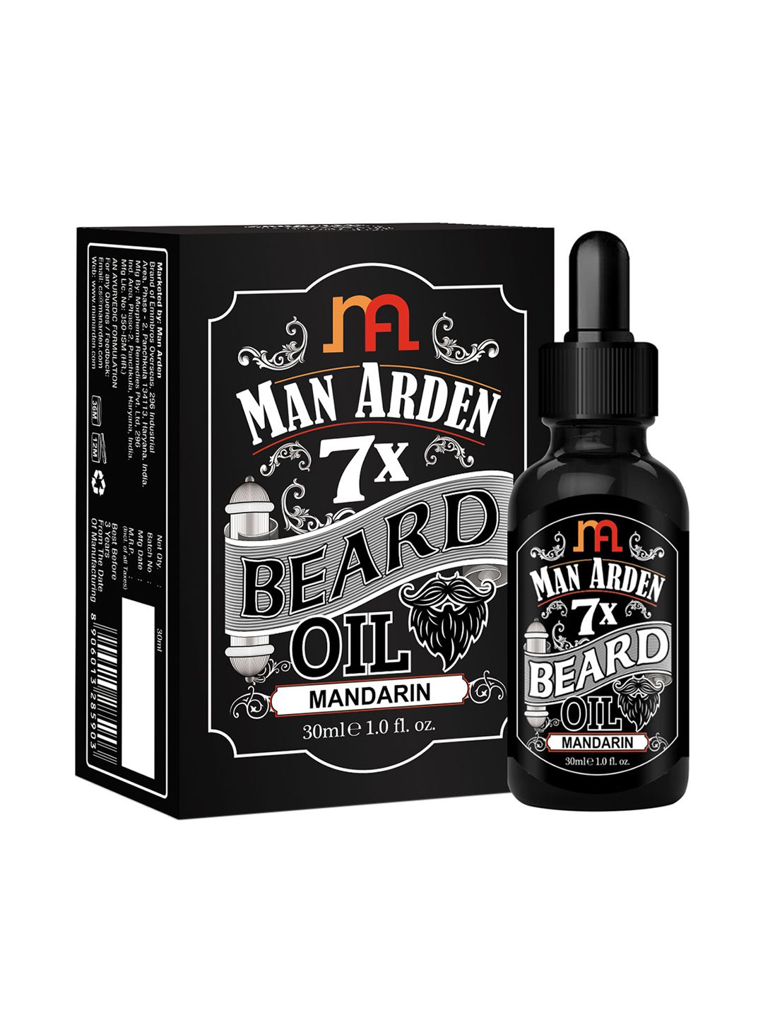 Man Arden 7X Mandarin Beard Oil, 30ml-image-21
