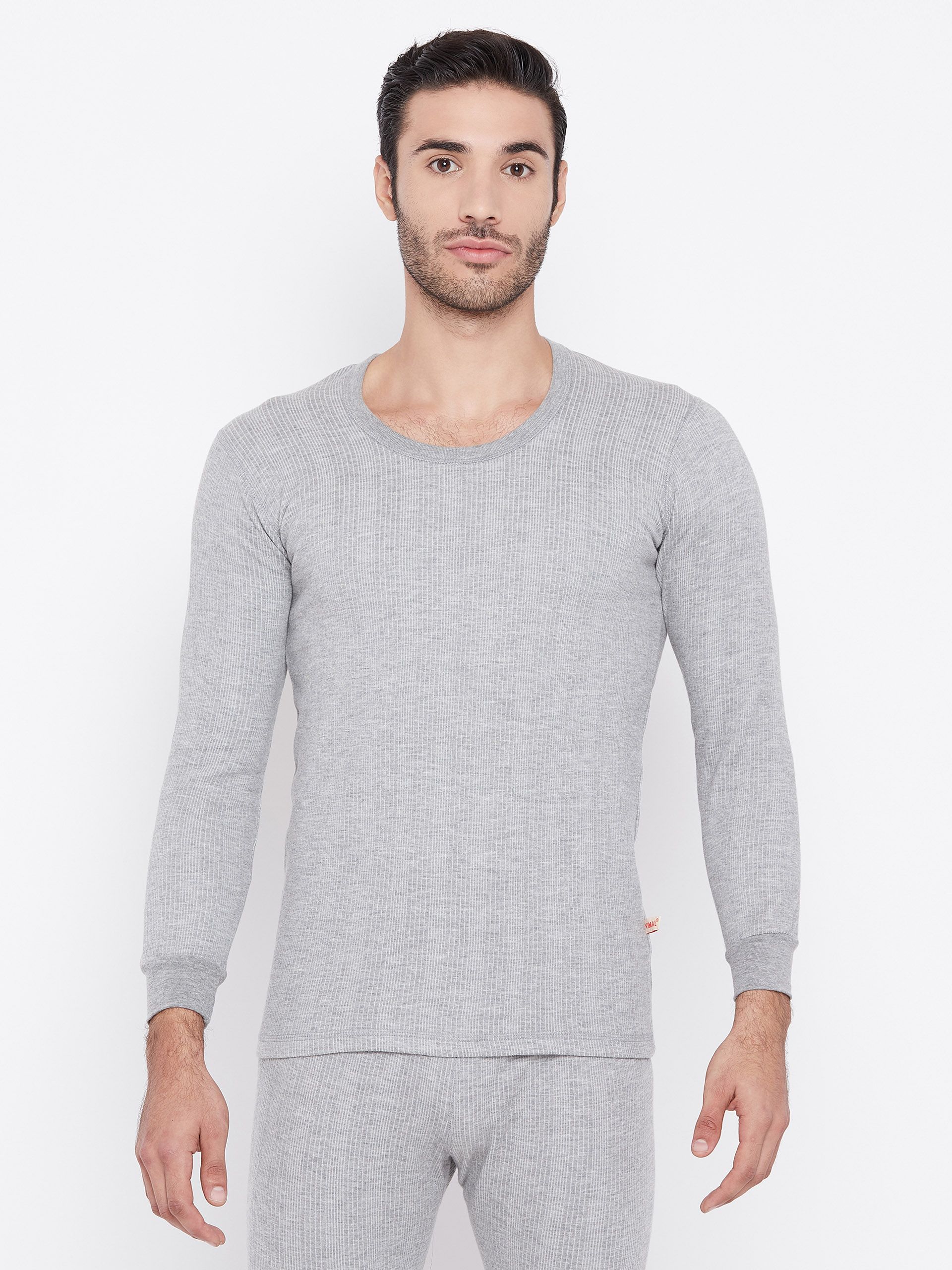 mack jonney VIMAL Men Grey Solid Thermal T-shirt-picture-36