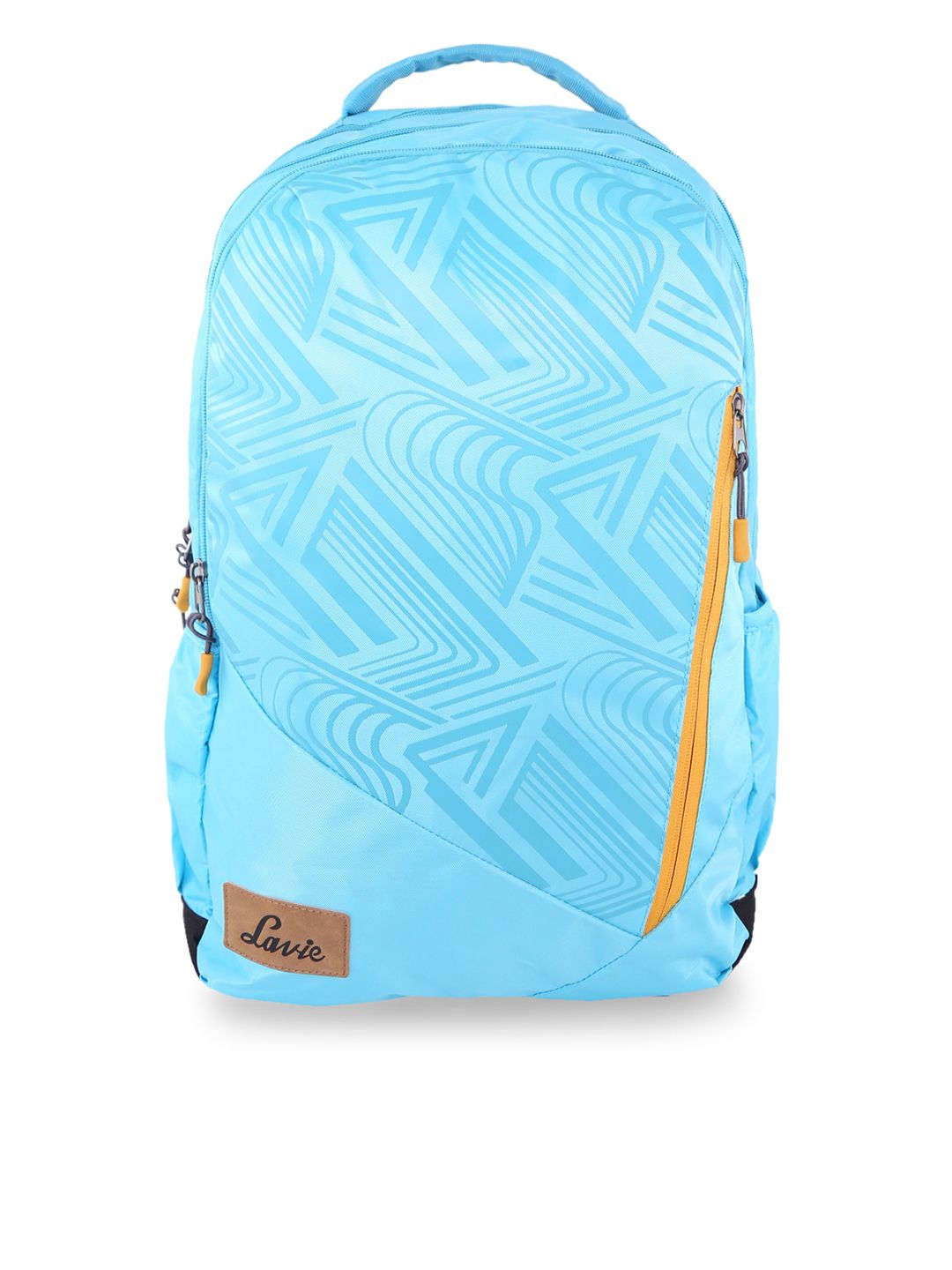 Lavie Unisex Turquoise Blue Solid Backpack-picture-45