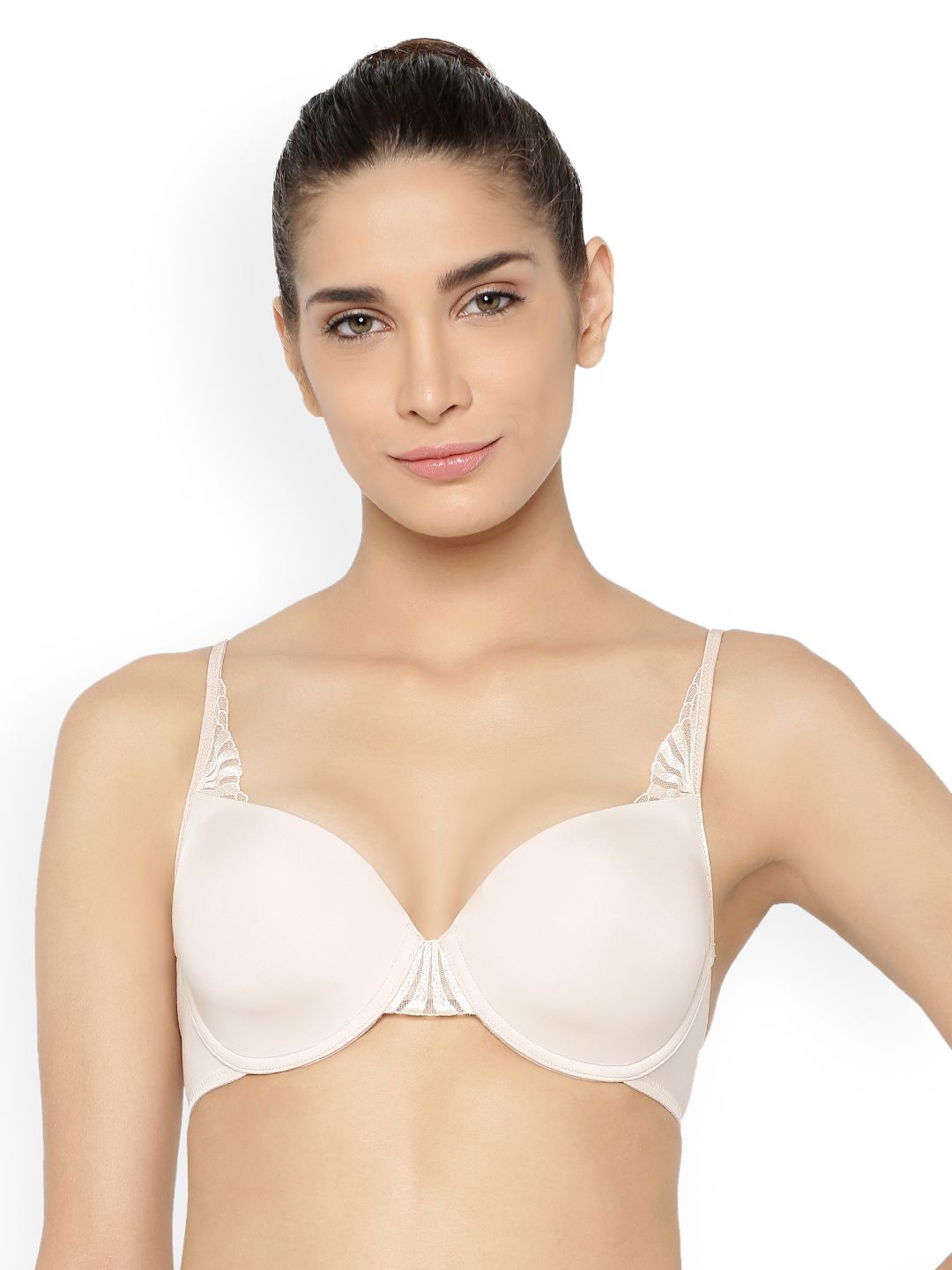 Triumph Beige True Curves Forever 01 Modern Wired Half Cup Padded Tshirt Bra 7613139586241-picture-41