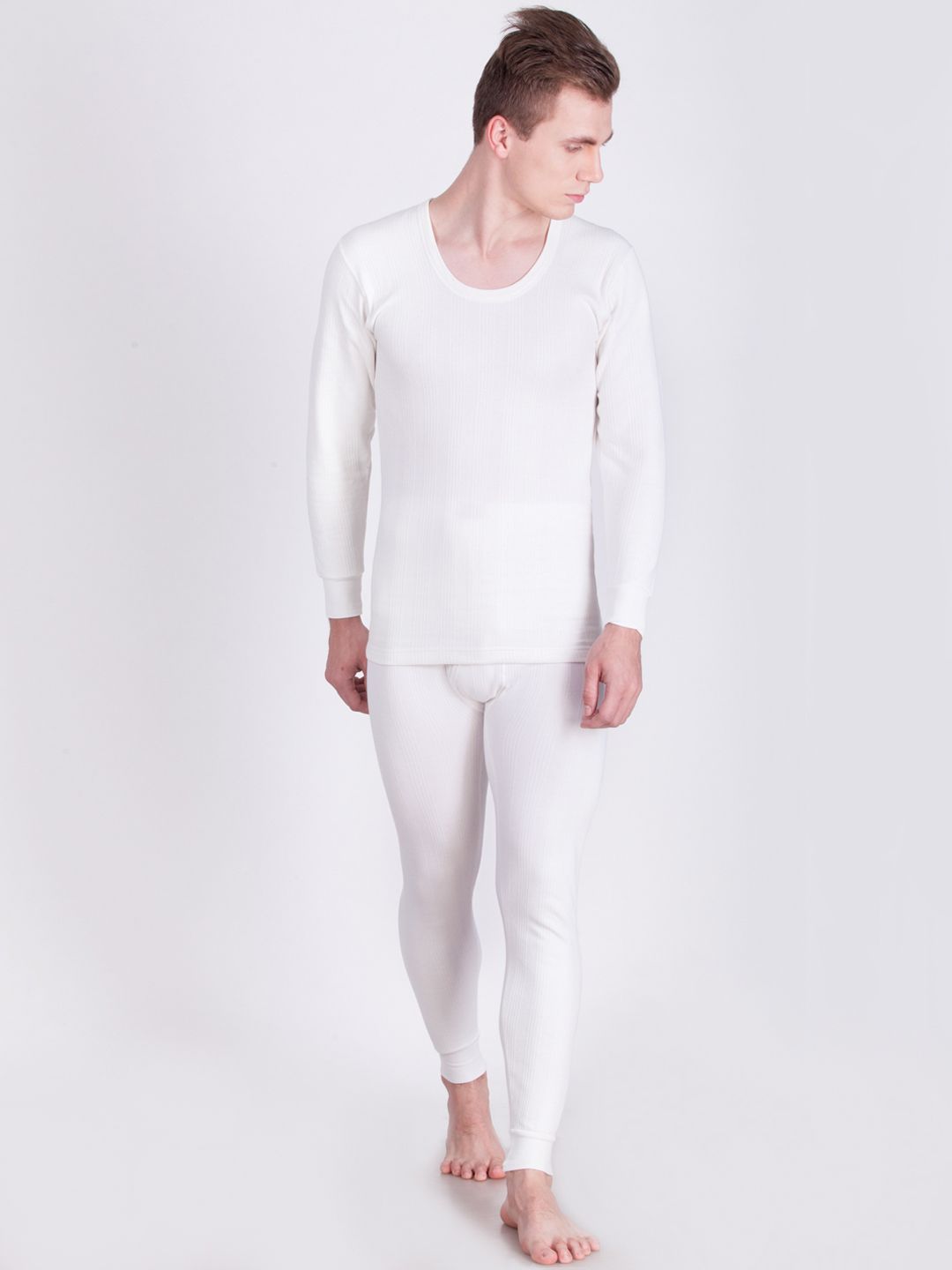 Dollar Ultra Men White Solid Thermal Set