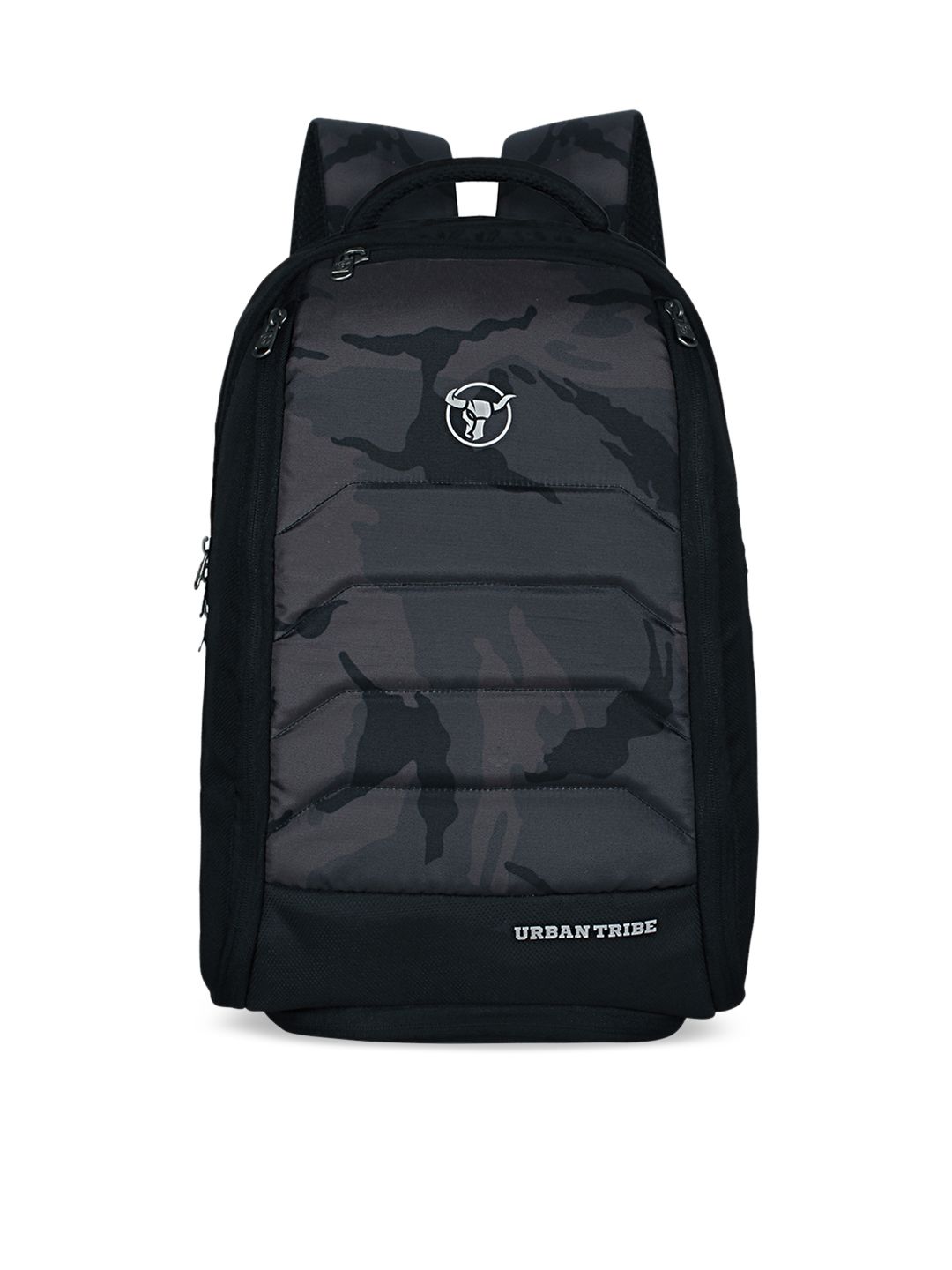 URBAN TRIBE Unisex Green & Black Camouflage Printed Backpack-picture-28