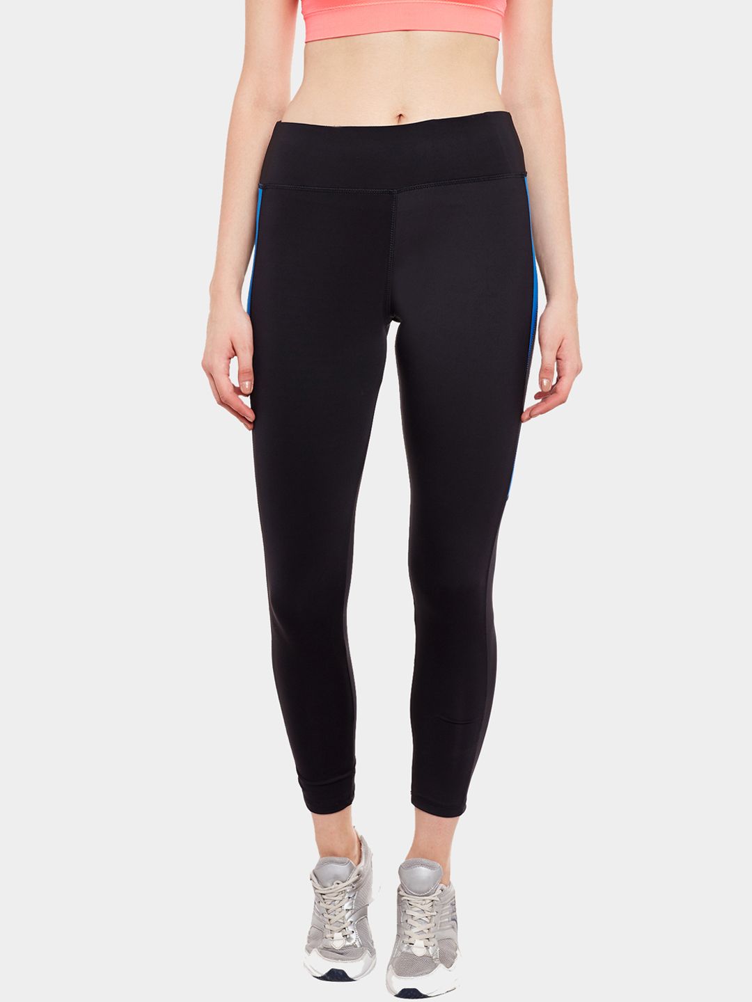 Skyria Angled Waist Leggings - Black