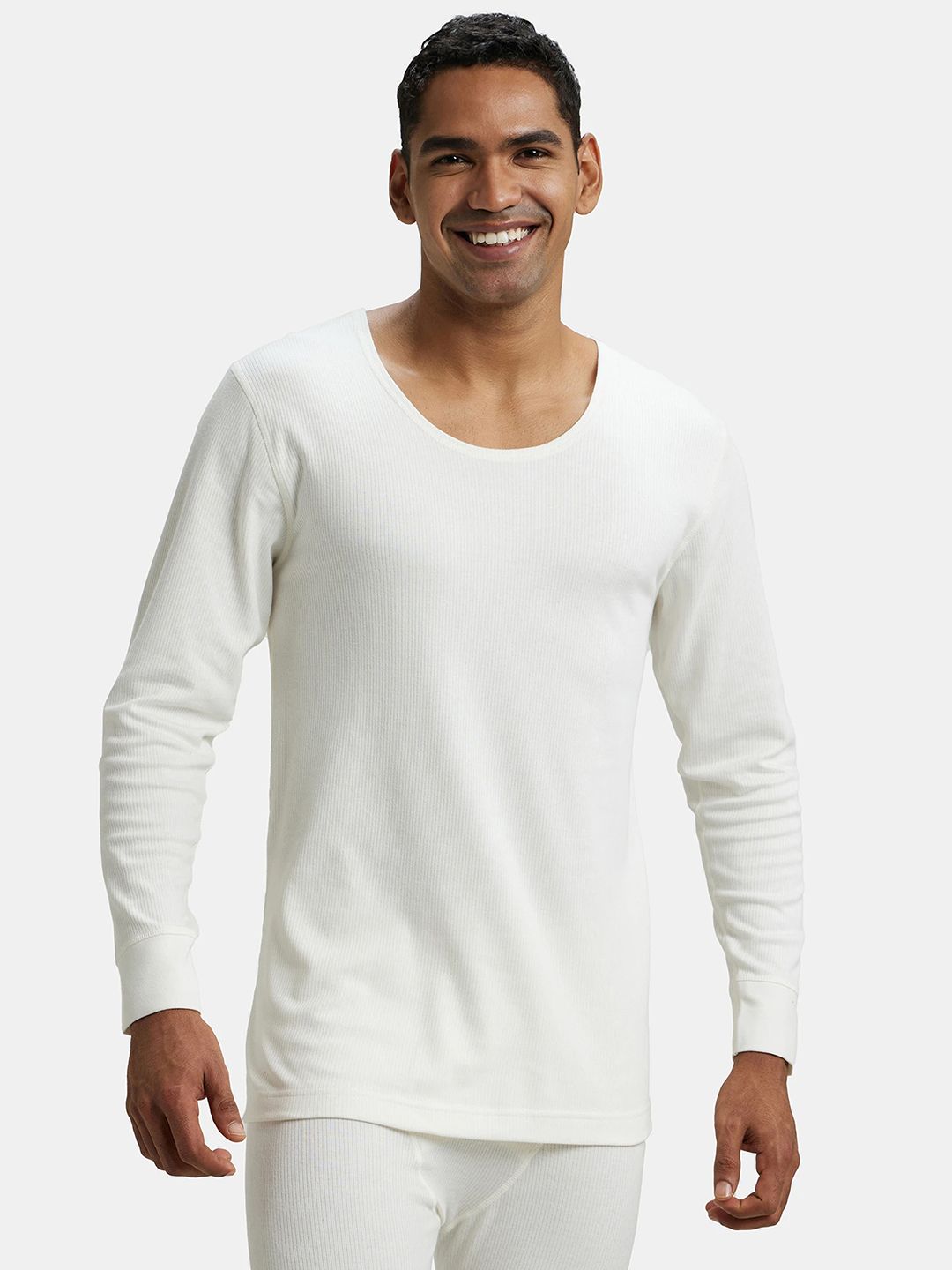 Jockey THERMALS Men Cream Thermal T-shirt 2401-picture-58