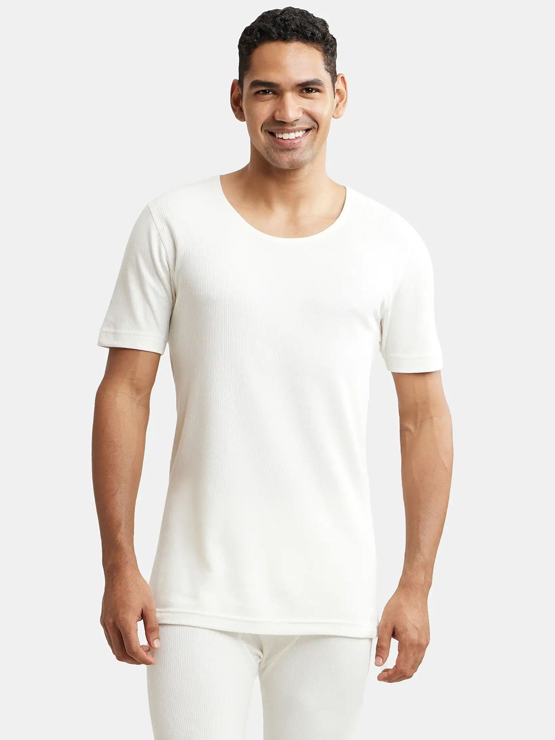 Jockey THERMALS Men White Thermal T-shirt 2400-image-24