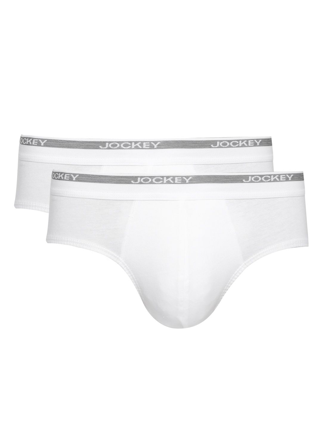Jockey MODERN CLASSIC Men Pack of 2 White Briefs 8037-picture-57