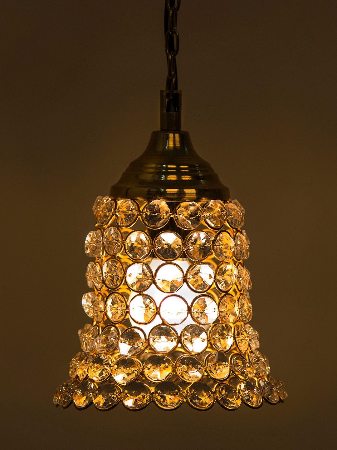 Homesake Gold-Toned & White Solid Hanging Light-picture-42