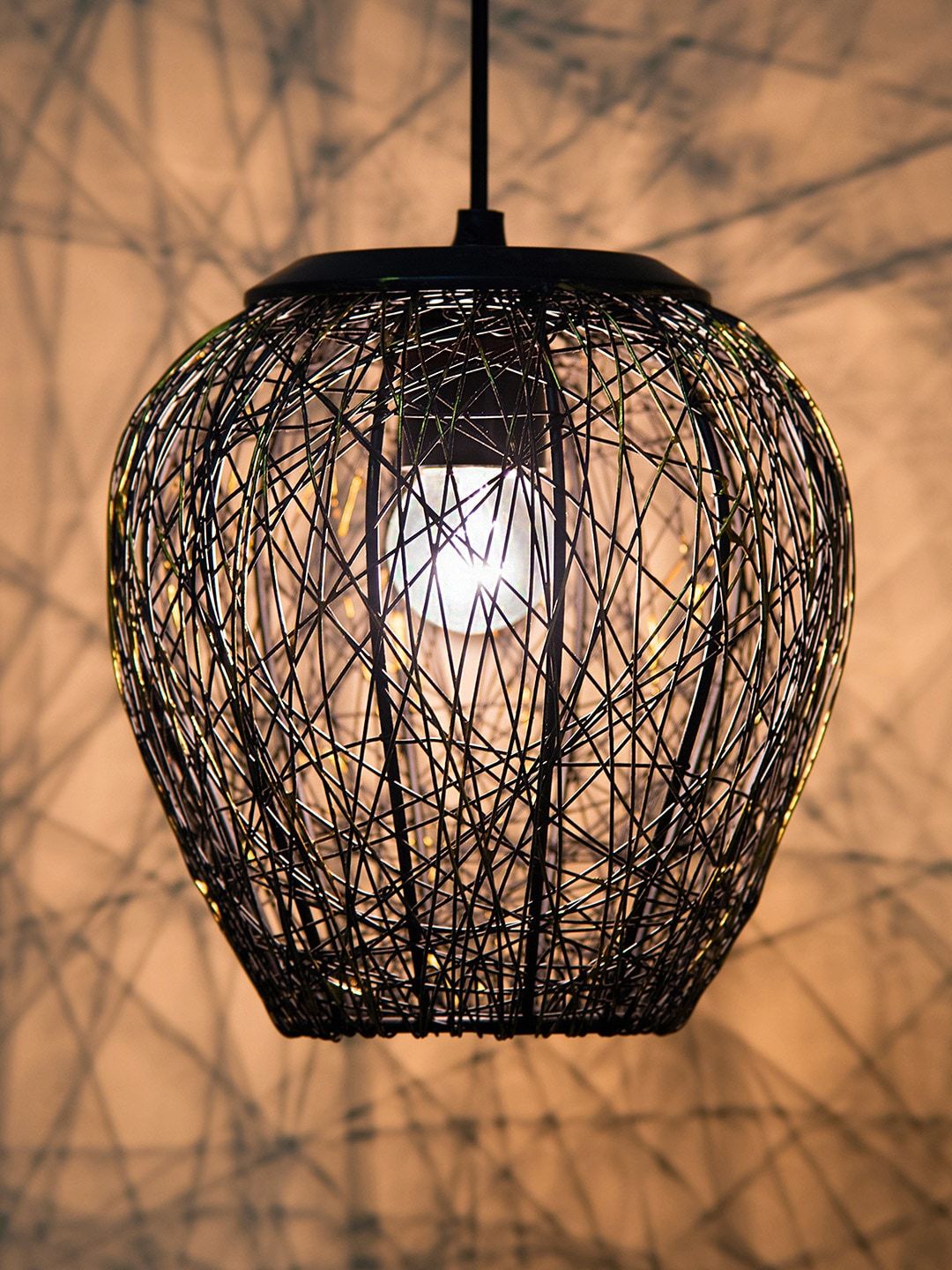 Homesake Black Textured Hanging Wall or Ceiling Lamp-picture-49