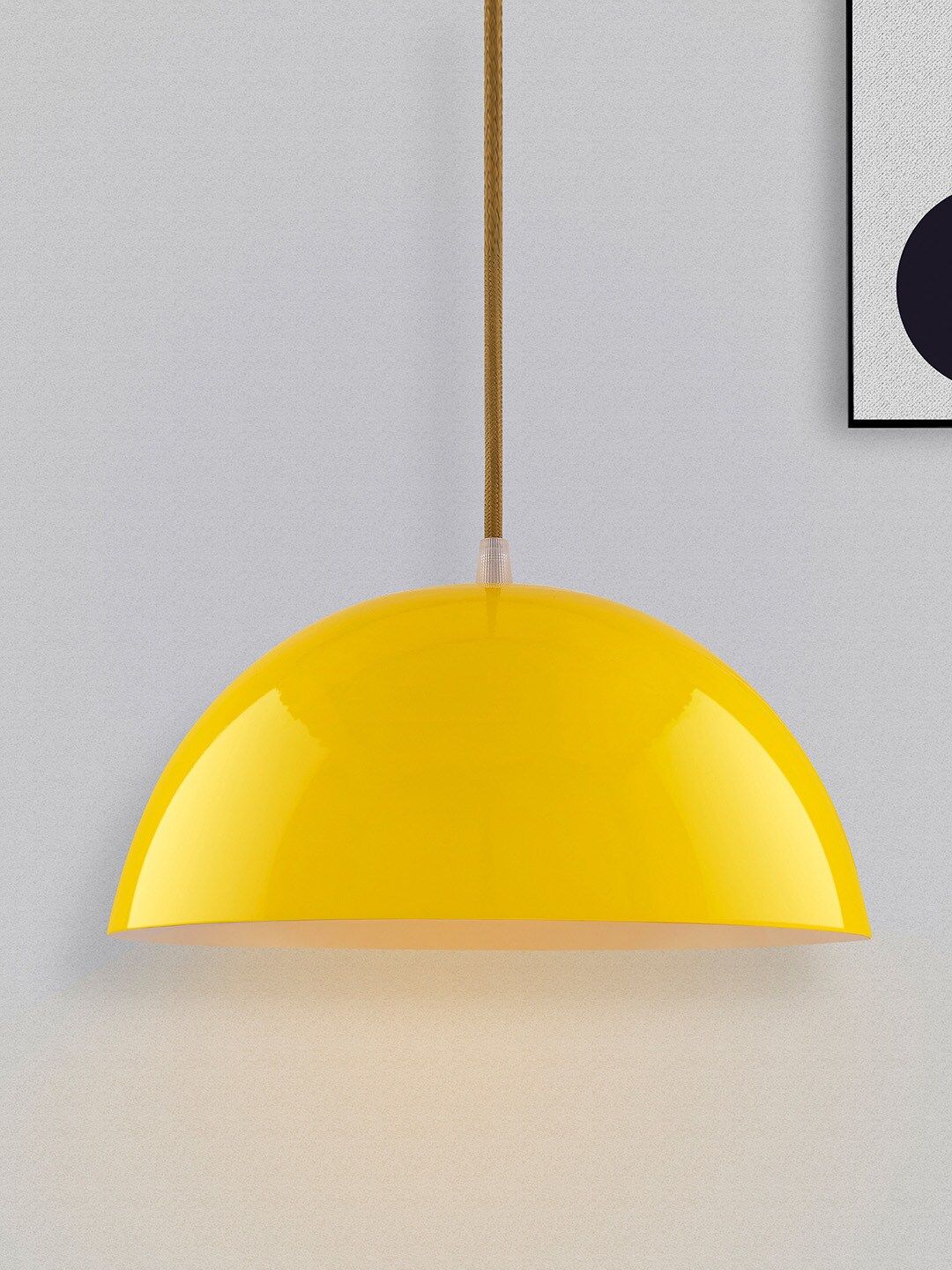 Homesake Yellow Solid Hanging Light-image-13