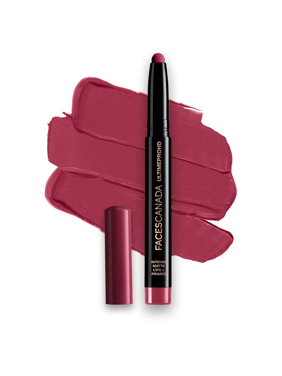 FACES CANADA Feather Light 10hr Stay Ultime Pro HD Intense Matte Lips + Primer Lipstick 1.4g - Bold Wine 11-image-10