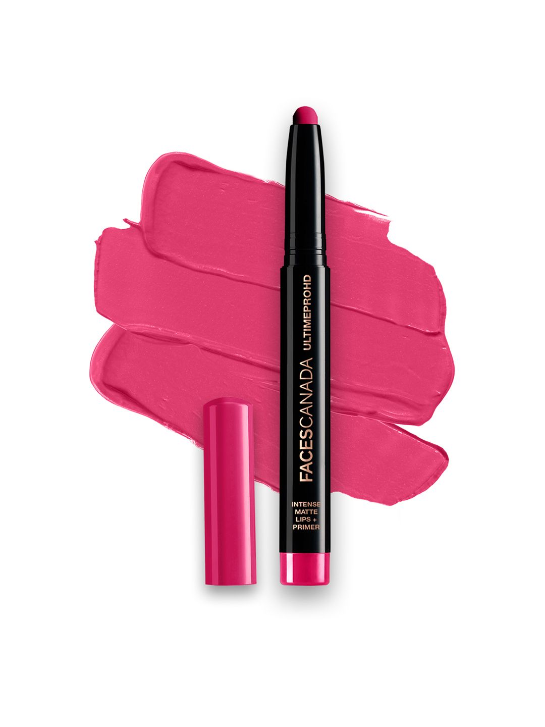 FACES CANADA Feather Light 10hr Stay Ultime Pro HD Intense Matte Lips + Primer Lipstick 1.4g - Dash Of Pink 05-image-11