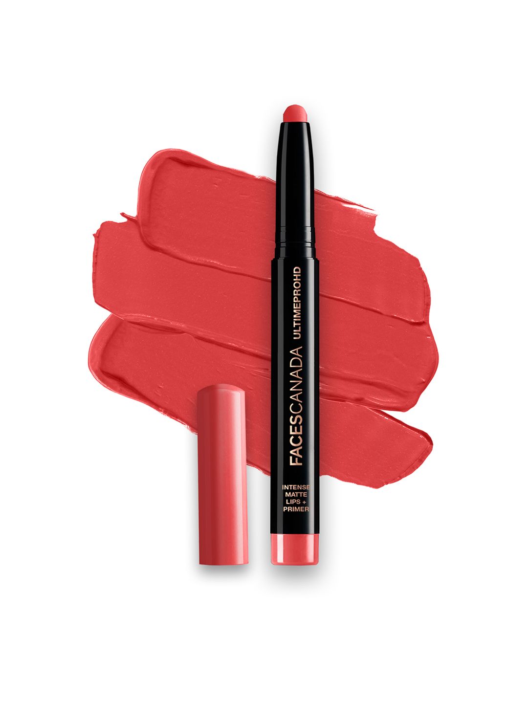 FACES CANADA Feather Light 10hr Stay Ultime Pro HD Intense Matte Lips + Primer Lipstick 1.4g - Scarlet 06-image-27