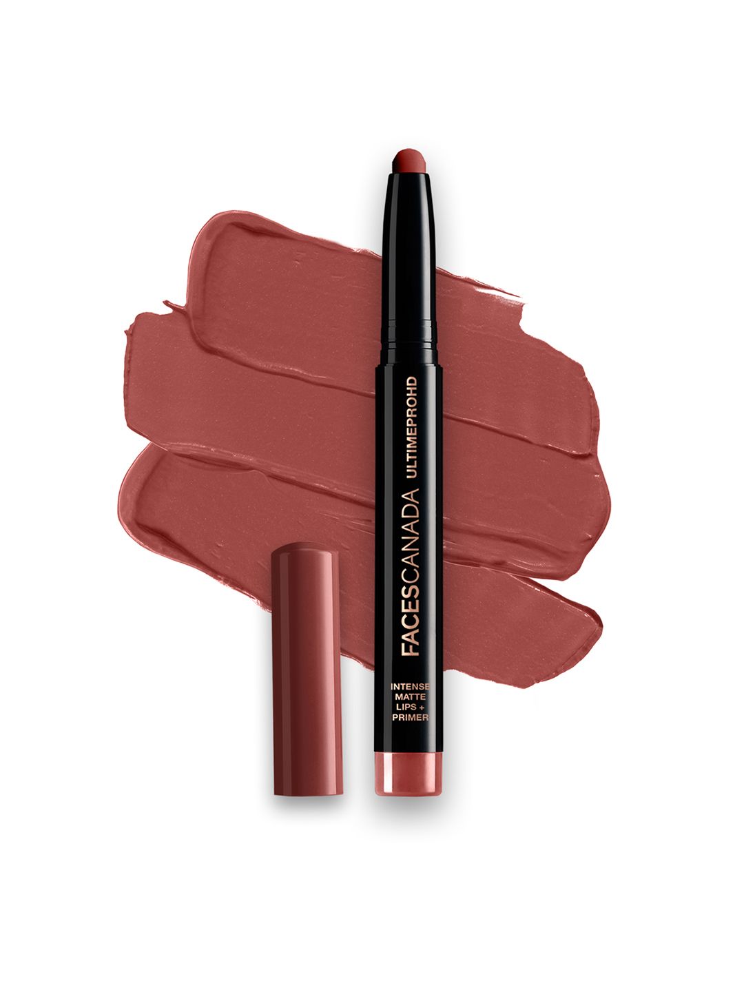 FACES CANADA Feather Light 10hr Stay Ultime Pro HD Intense Matte Lips + Primer Lipstick 1.4g - Natural Coco 12-image-44