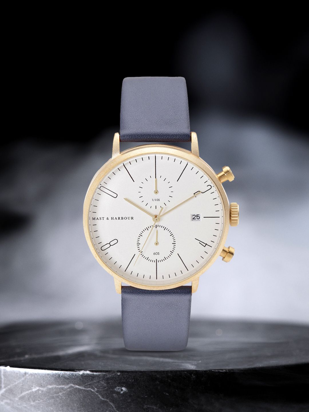 Mast & Harbour Unisex Silver-Toned Chronograph Watch MFB-PN-WTH-6288G