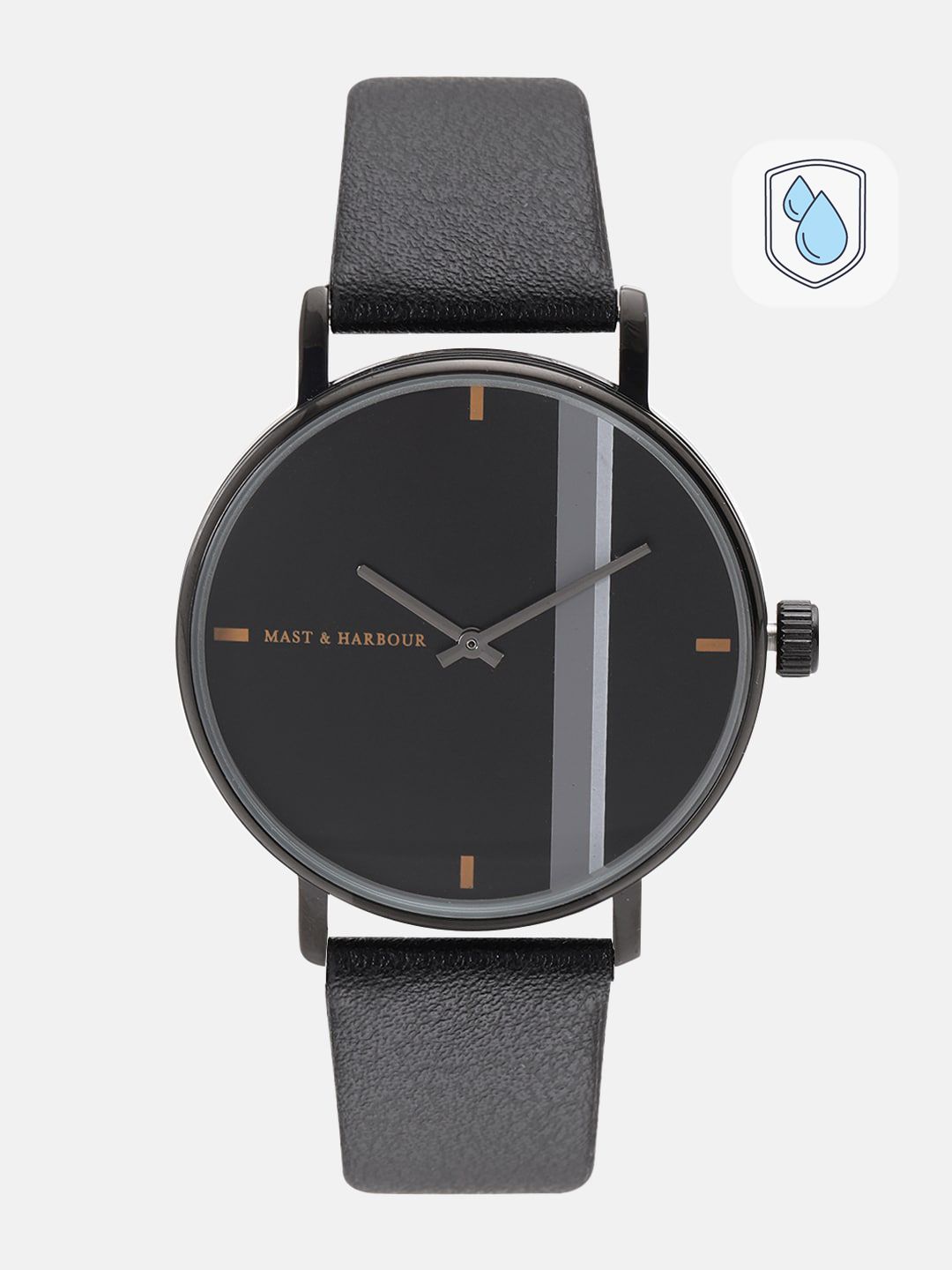 Buy Mast & Harbour Unisex Black Analogue Watch MFB PN LW5489M 1 - Watc