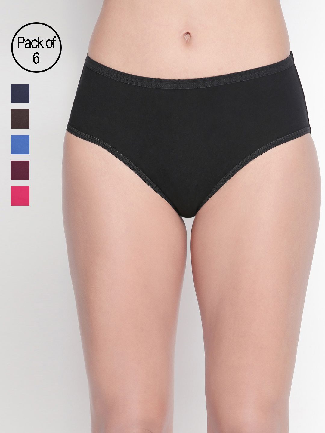 Bodycare Women Pack of 6 Assorted Hipster Briefs E26D-6PCS-picture-26