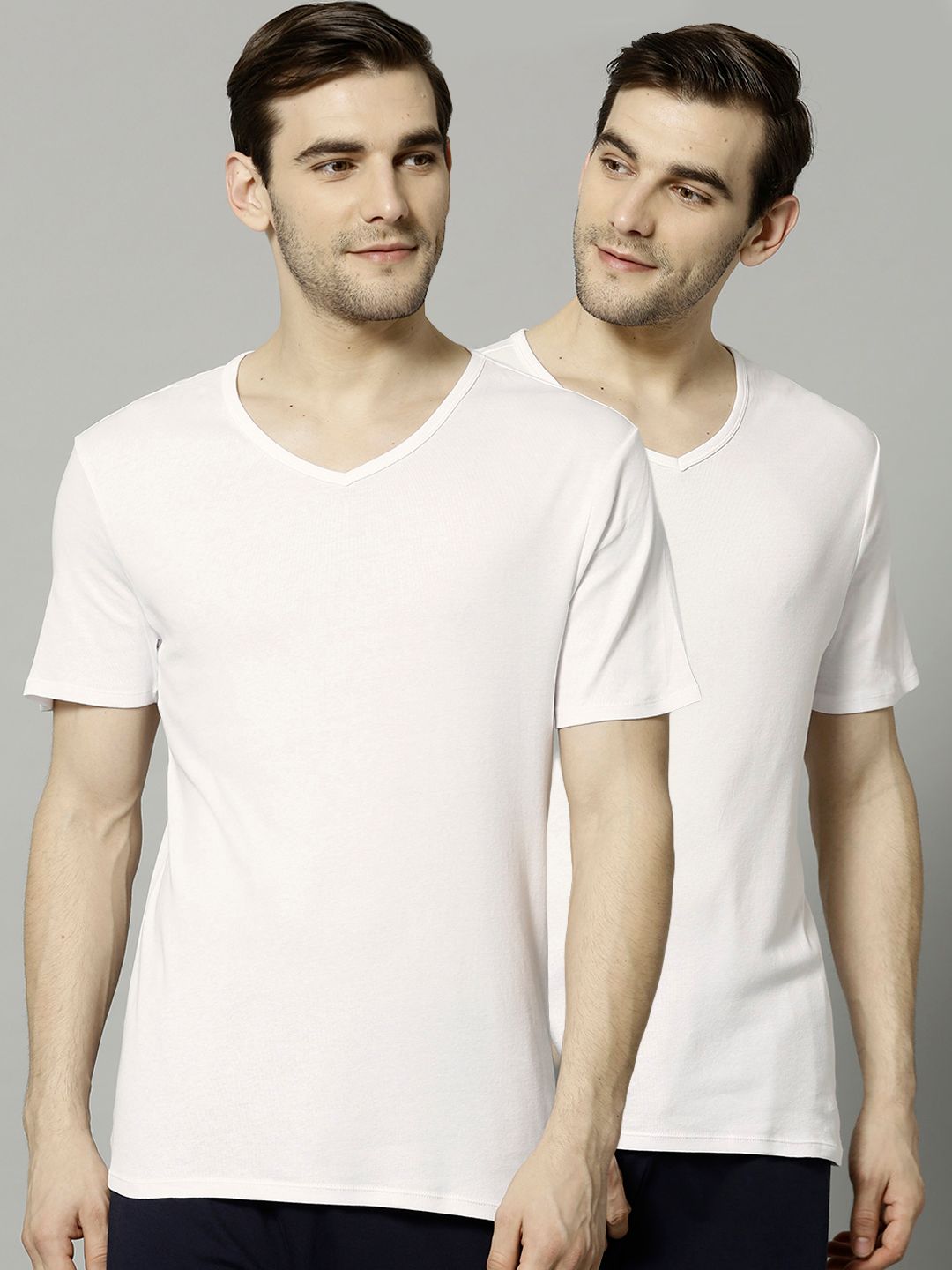 Marks & Spencer Men Pack of 3 Solid Innerwear Vest T144762VWHITE-image-40