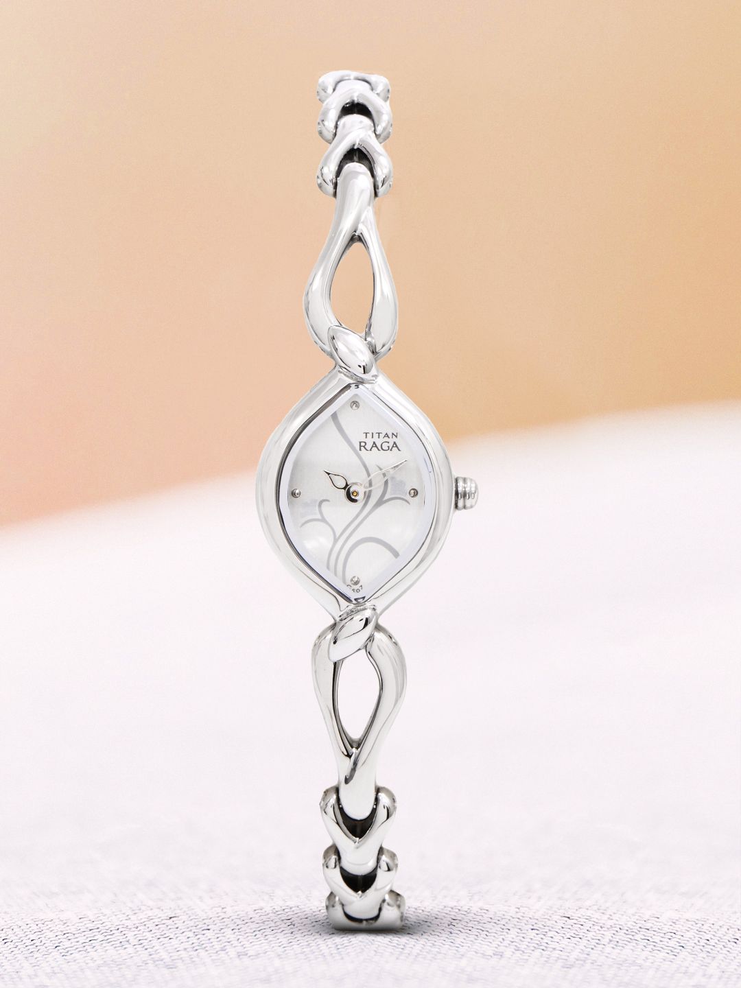 Titan ladies sale silver watches