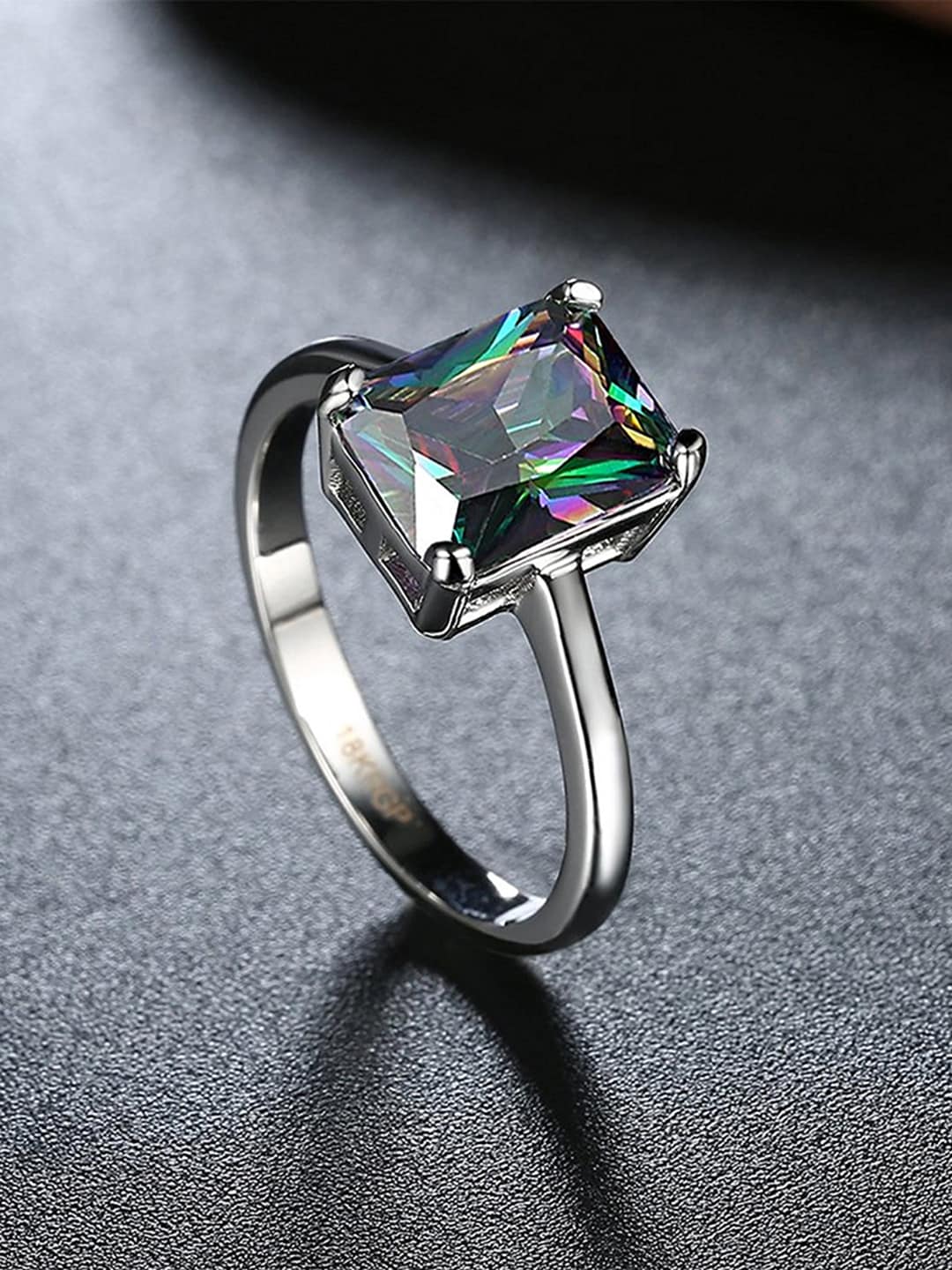 Peora Silver Plated Trendy Elegant Austrian Crystal Adjustable Couple Rings  For Lovers Anniversary Engagement Promise Jewellery For Men And Women |  forum.iktva.sa