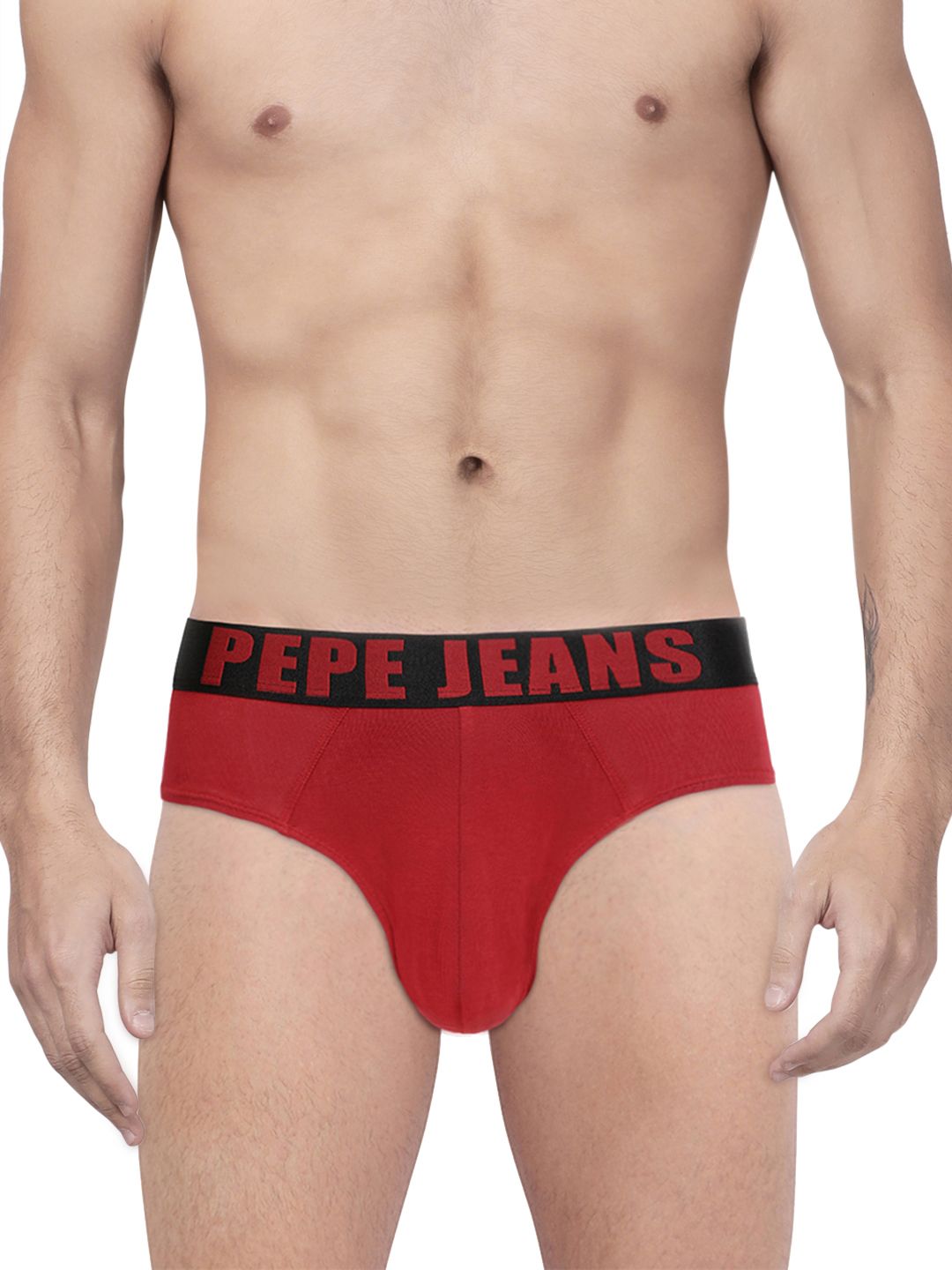 Pepe Jeans Men Red Solid Contour Briefs 8904311302391-picture-39