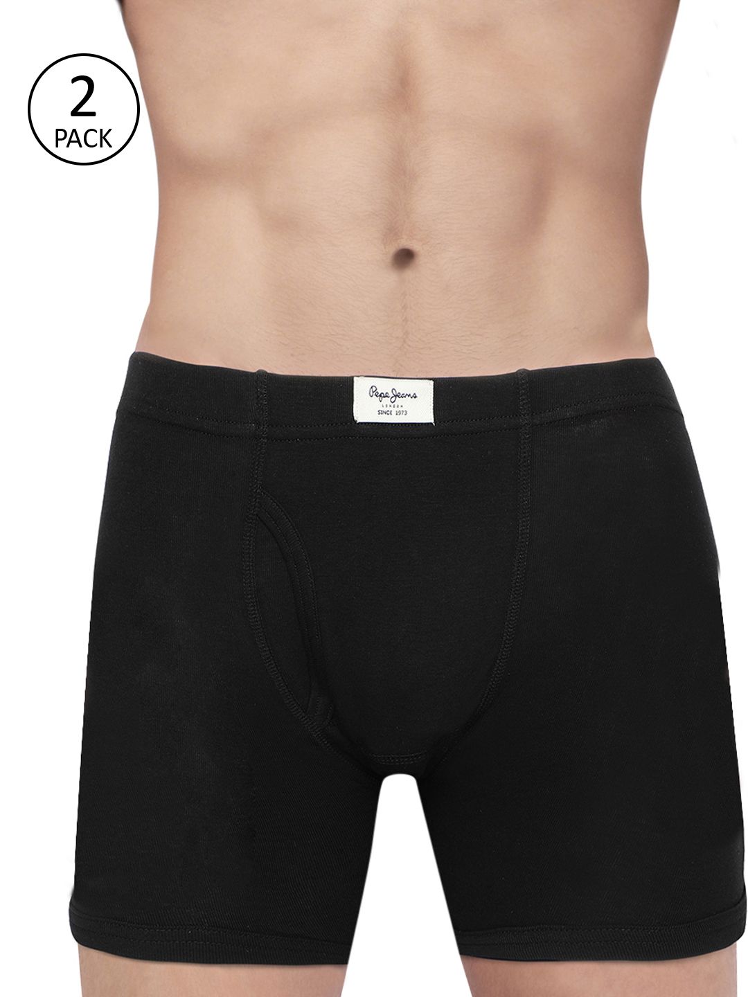 Pepe Jeans Men Pack of 2 Black Solid Trunks 8904311301196-picture-17