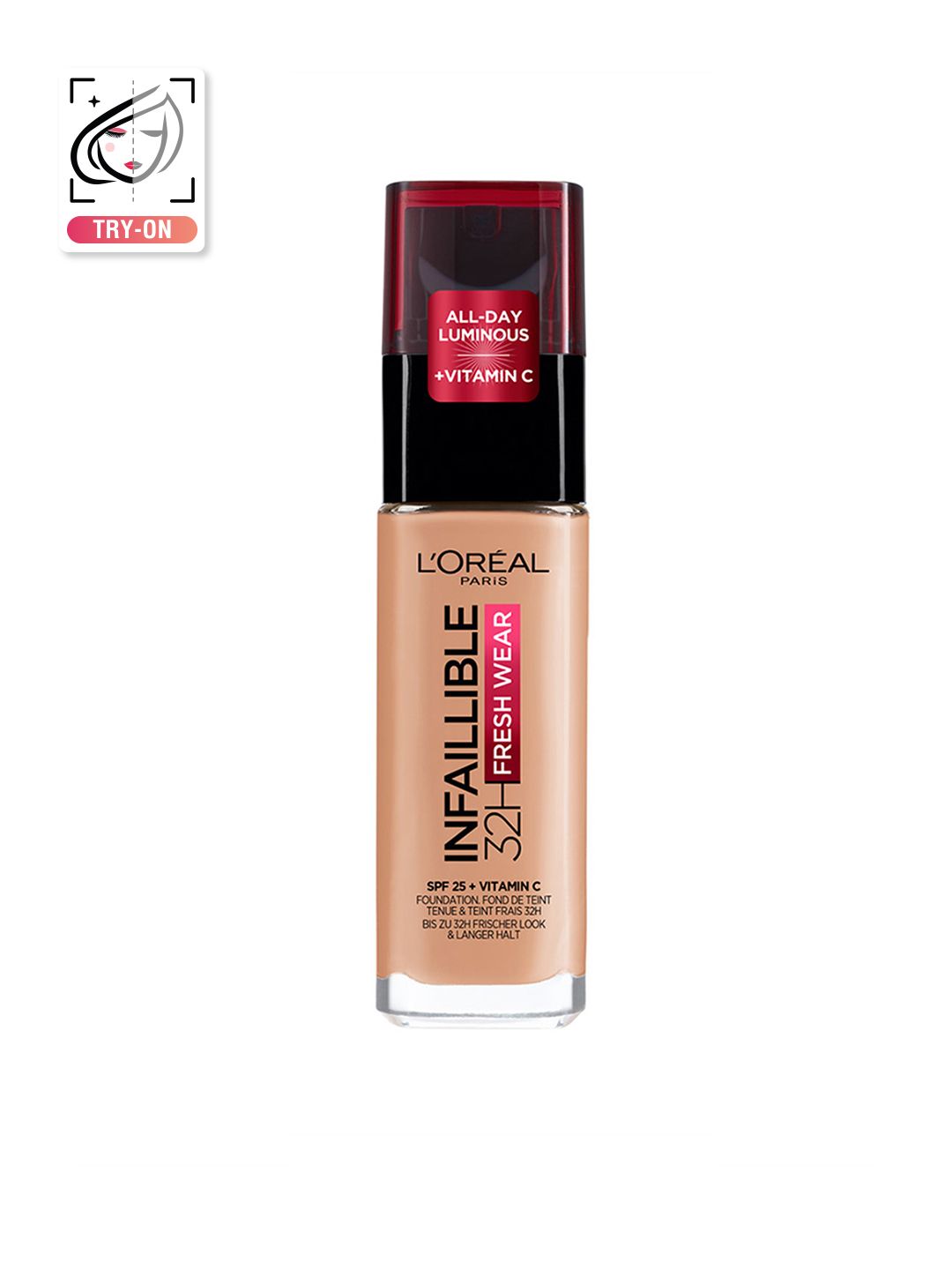 LOreal Paris Infallible 32H Fresh Wear SPF25 Foundation with Vitamin C 30ml - Honey 235-image-46