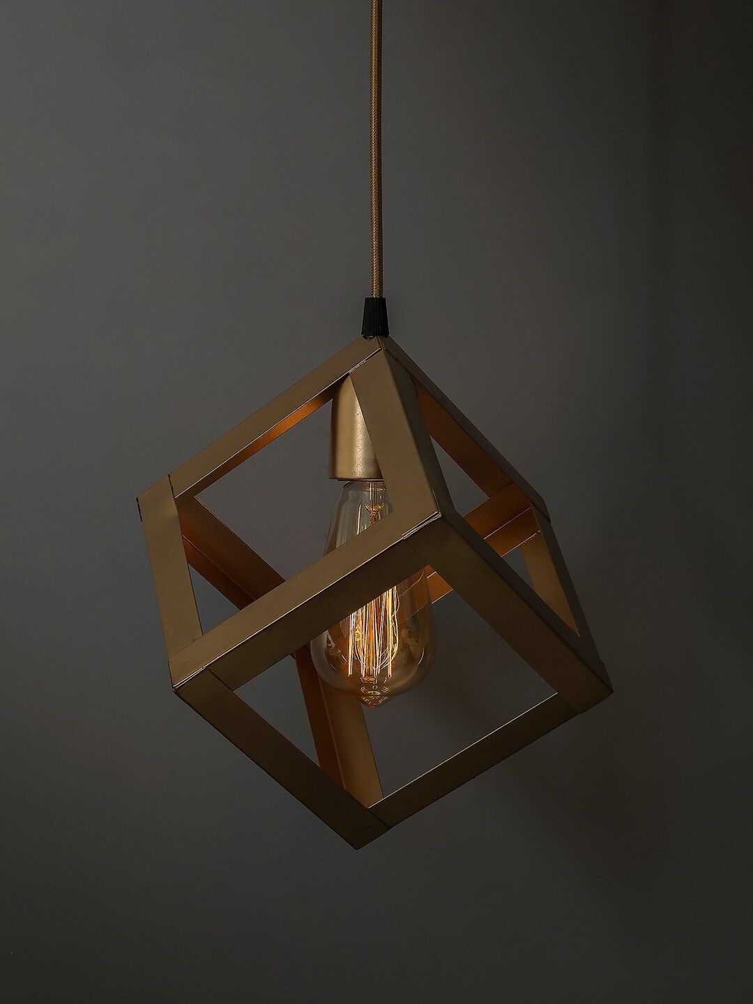 Homesake Gold-Toned Solid Handcrafted Filament Pendent Lamp-picture-25