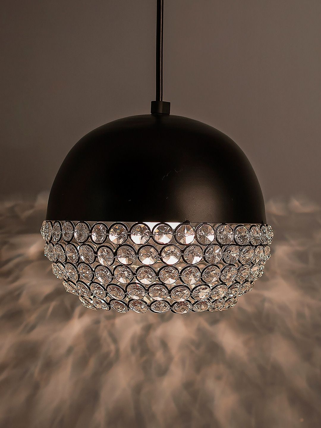 Homesake Black Textured Handcrafted Hanging Light-image-33