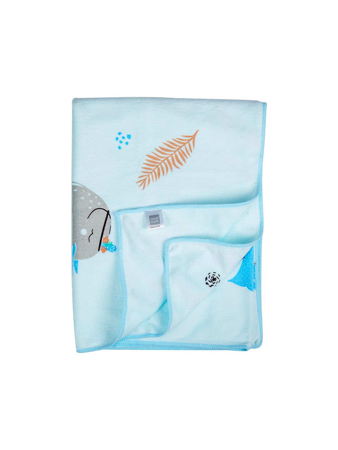 MeeMee Kids Blue Cotton Bath Towel-picture-19