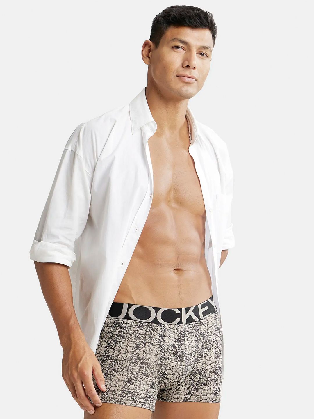 Jockey Men Tactel Microfiber Elastane Stretch Moisture Move Treatment Trunks IC30-0105-image-25